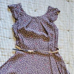 Apricot flowey dress